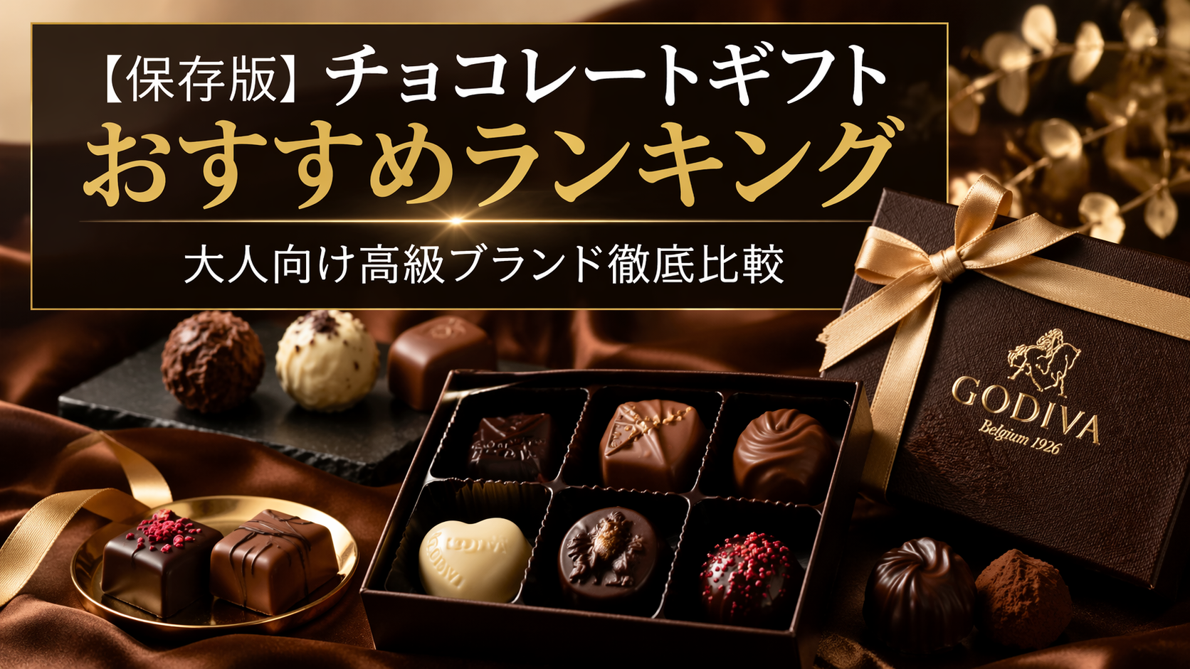 【保存版】チョコレートギフトおすすめランキング｜大人向け高級ブランド徹底比較